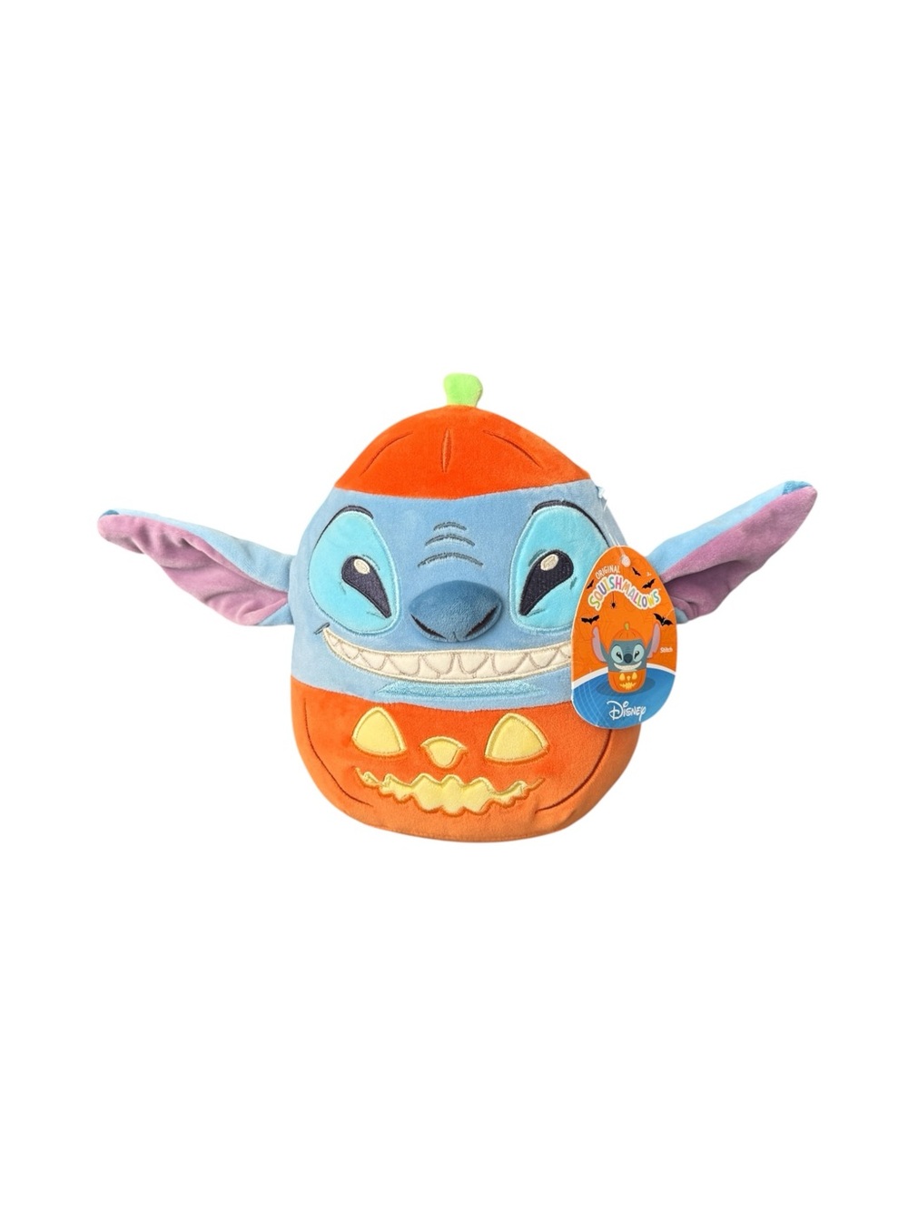 NWT Disney Stitch Pumpkin Halloween Squishmallow Plush Toy